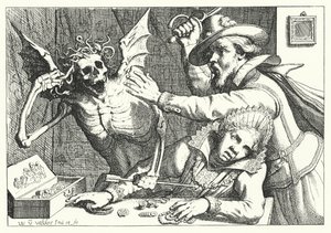 吝啬鬼和死亡 作者 Werner van den Valckert